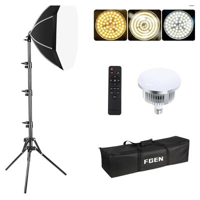 FGen softbox octogonal de 50 cm con pie